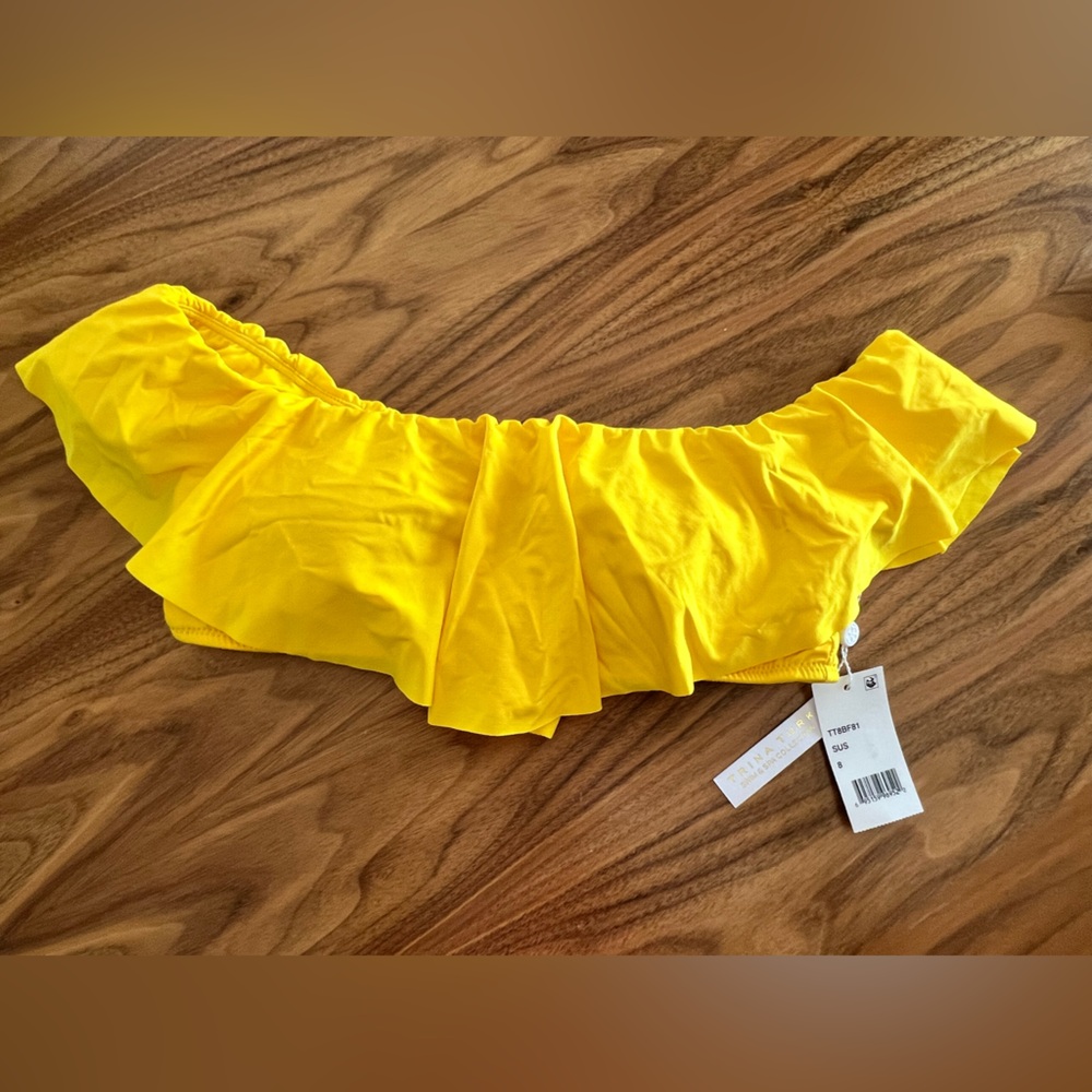 Trina Turk Yellow Ruffle Bikini - Picture 5 of 6